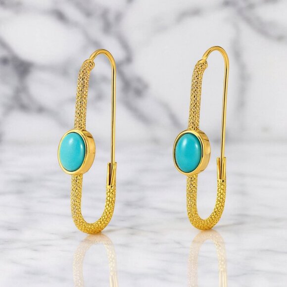 Jewelry - "Aviva" Turquoise Earrings